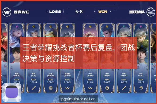 王者荣耀挑战者杯赛后复盘，团战决策与资源控制